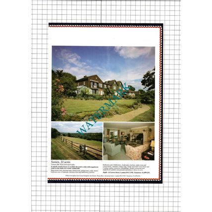 Turners Hill Sussex House Sale Advert - 1989 Clipping / Print