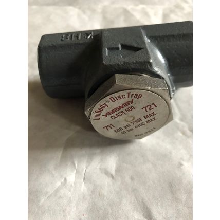 NEW YARWAY 3/4” 711,721 Unibody Disc Steam Trap 3/4 NPT,F11,KH8,class 600,AY