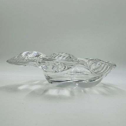Fish Shaped Candy Trinket Art Vannes France Crystal Ring Dish 2”H x 6.5"L