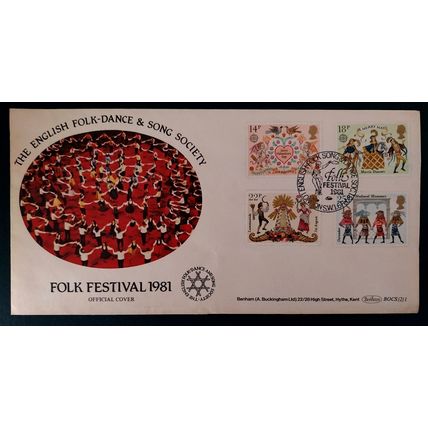 GB 1981 The English Folk Dance and Song Society Official cover full Folk set