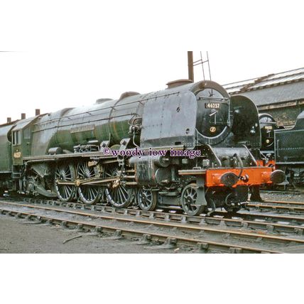 pu3173 - Railway Engine No.46257 City of Salford at Crewe Works - print 6x4