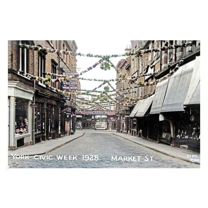 ptc5245 - Market Street during Civic Week back in 1928, York - print 6x4