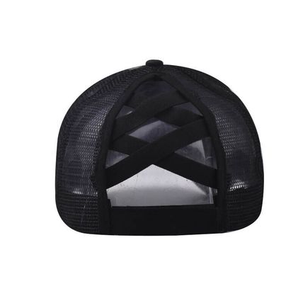 Bun Hat Cotton Summer Sun Sport Snapback Ponytail Baseball Cap Ladies High
