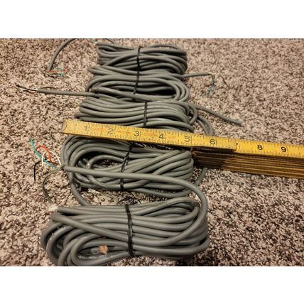 5 Small Bundles Shielded Communication Cable 4 Conductor 24 AGW Braided Shield