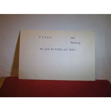 HA1ZF, used QSL thin card BUDAPEST, HUNGARY 1989 (a) =