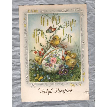 Vrolijk Paasfeest` - Holland - Postally Used - Amersfoort 24th ? 1967 Postmark