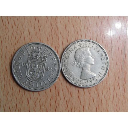 GB 1962 Elizabeth II Scottish 1/- Shilling Coin