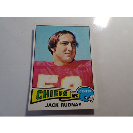 1975 Topps Football Card # 401 Jack Rudnay VG-Ex (4) Kansas City Chiefs
