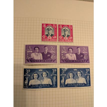 South Africa Postage Stamps - 1947 Royal Visit