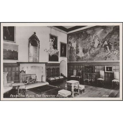 The Tapestry Room, Penshurst Place, Kent, c.1950 - RA Series RP Postcard