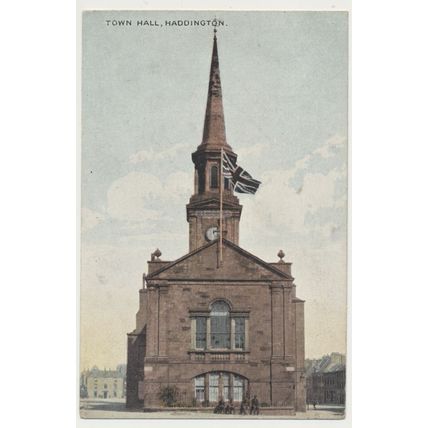 HADDINGTON Town Hall RPPC early 20th C. National Series