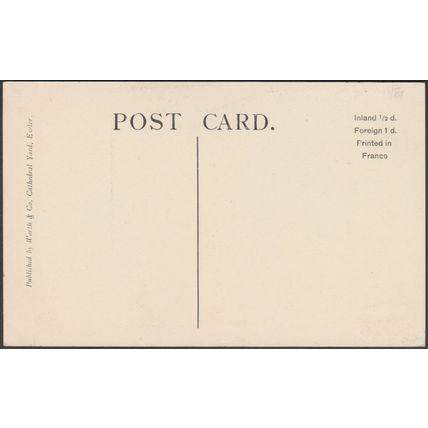 Exeter Cathedral, Devon, c.1910 - Worth & Co Postcard LL2