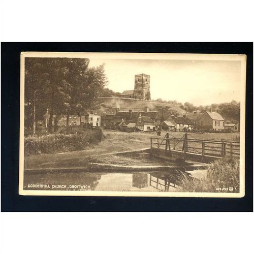 Worcestershire DROITWICH Dodderhill Church Postcard by Stephens (204593)