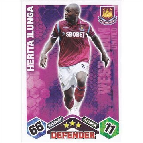 Match Attax 09 - 10 Base Card West Ham United Herita Ilunga