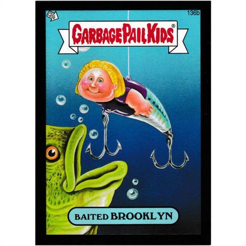 2013 Garbage Pail Kids Mini Black Parallel - #136b - Baited Brooklyn