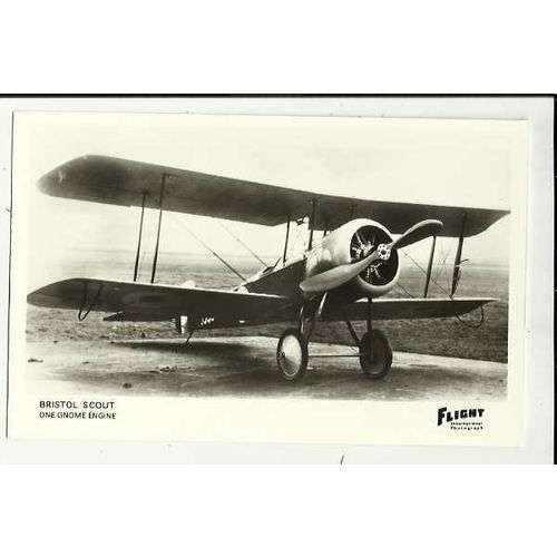 Aviation BRISTOL SCOUT Postcard by Flight International