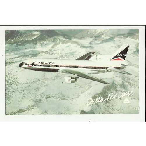 Aviation DELTA AIR LINES L-1011-500 TRISTAR Postcard (0442-02759)