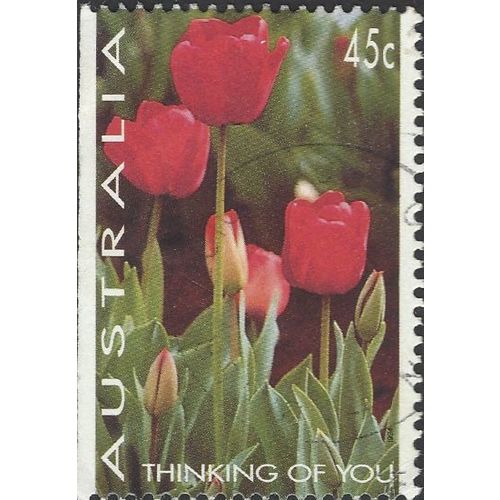 AUSTRALIA, FLOWER, Tulip, green 1994, 45c, #4