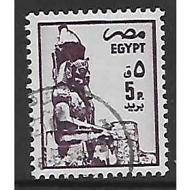 EGYPT 1985 5p STATUE OF RAMESE PURPLE SG1578 FINE USED