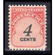 J92 4c Postage Due Fine MNH KA0439
