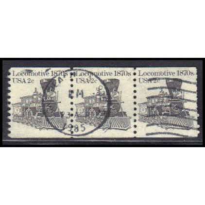 Used 1897A 2c Locomotive (3) L....-a, CA. E0056
