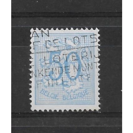 Belgium.SG1344a 50c The Belgian Lion (Blue).Fine Used.Dec21