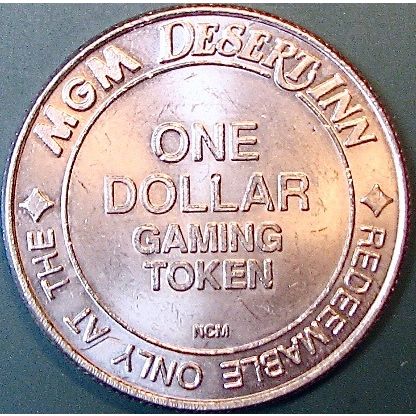 MGM Desert Inn. $1 Casino Token. Las Vegas, NV. P25.