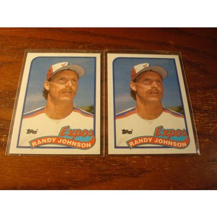 1989 Topps, 2-Rookie Cards, RANDY JOHNSON, HOF, Mariners, #647