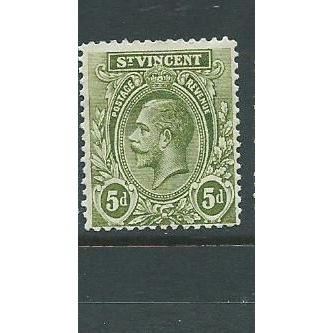 st.vincent stamps sg114 sg 114 wmk multiple crown ca