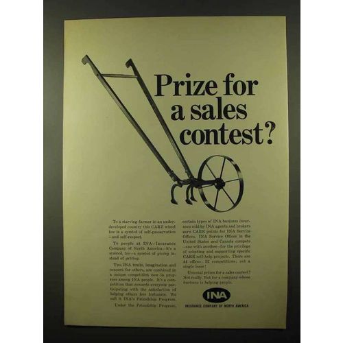 1966 Insurance Company of North America INA Ad - Prize