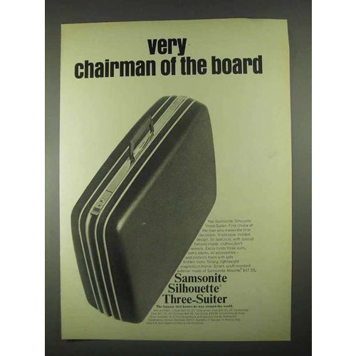 1967 Samsonite Silhouette Three-Suiter Ad - Chairman
