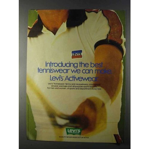 1980 Levi's Activewear Ad - The Best Tenniswear