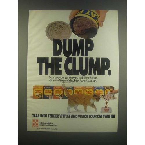 1985 Purina Tender Vittles Ad - Dump the Clump