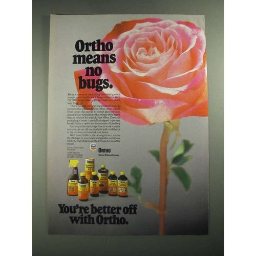1987 Ortho Lawn and Garden Products Ad - Means No Bugs
