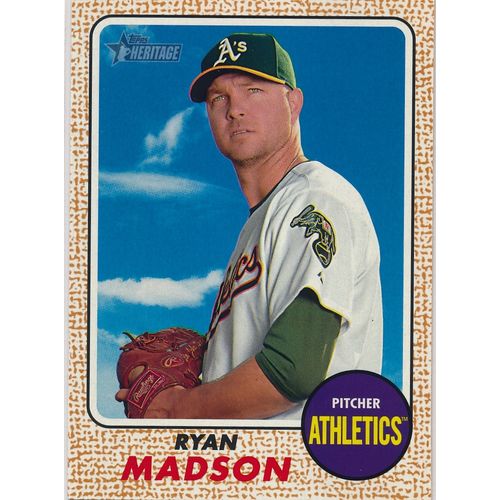 2017 Topps Heritage Baseball 34 Ryan Madson Oakland Athletics