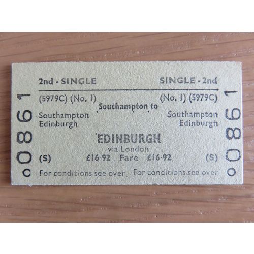 BR Southampton - Edinburgh Single Ticket