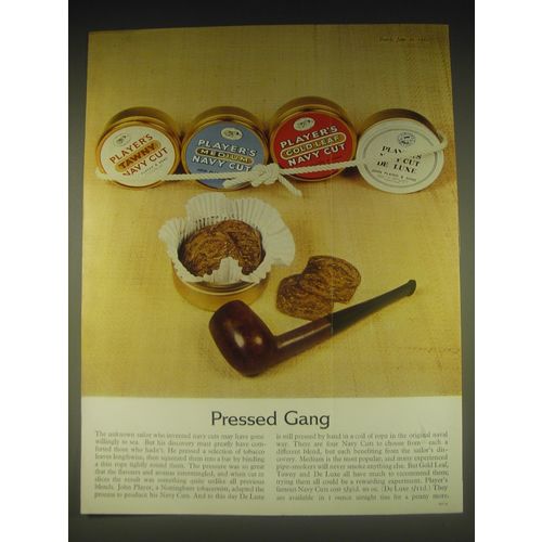 1962 Player's Navy Cut Tobacco Ad - Pressed Gang