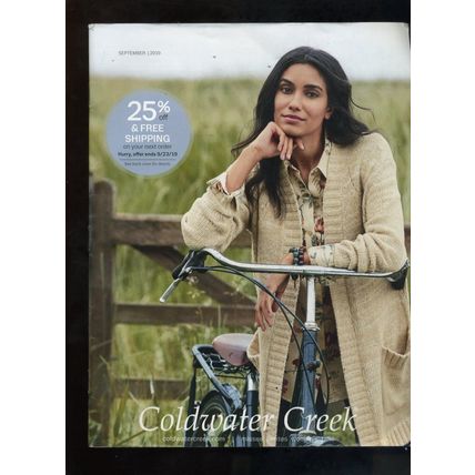 COLDWATER CREEK Catalog 2019 SEPTEMBER Women's Misses-petites-Talls 25% EXC.