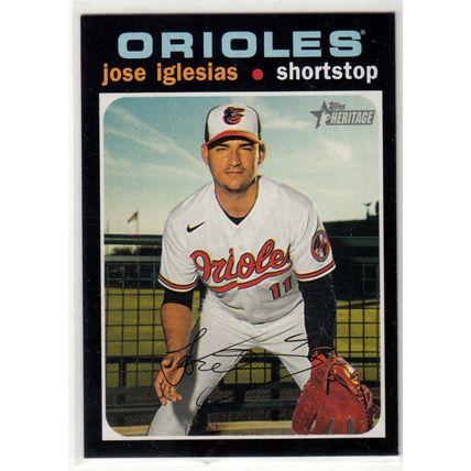 2020 Heritage High Number baseball card 560 Jose Iglesias - Baltimore Orioles