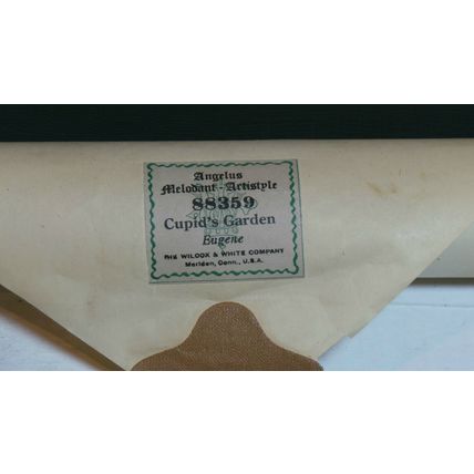 Word Roll Player Piano 88359 Cupid's Garden Eugene Very Rare great condition!