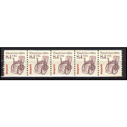 2256 8.4c Wheel Chair Very Fine MNH Dry Gum PNC 1/5 X3019