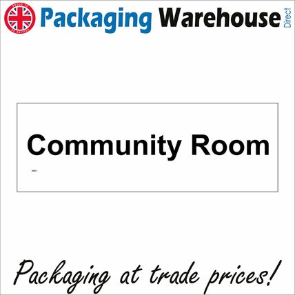 GE950 COMMUNITY ROOM SIGN LOUNGE SITTING COMMON ASSEMBLY BRIEFING BOARD