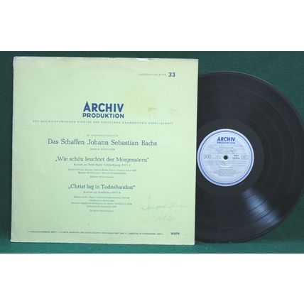 Weber/Krebs/Lehmann - Bach: Cantatas - APM 14079 - VG+