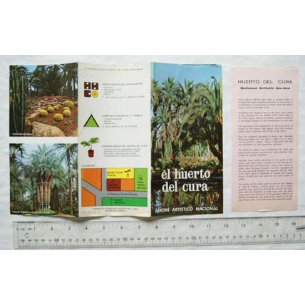 1973 leaflet El Huerto del Cura, Jardin Artistico Nacional