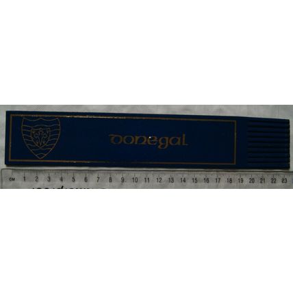 Vintage: blue leather bookmark - Donegal