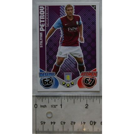2010/11 Topps Match Attax Trading Card 30 Stiliyan Petrov, Aston Villa