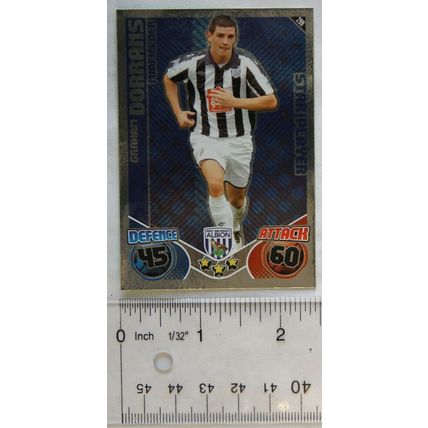 2010/11 Topps Match Attax Trading Card 299 Graham Dorrans, West Bromwich Albion