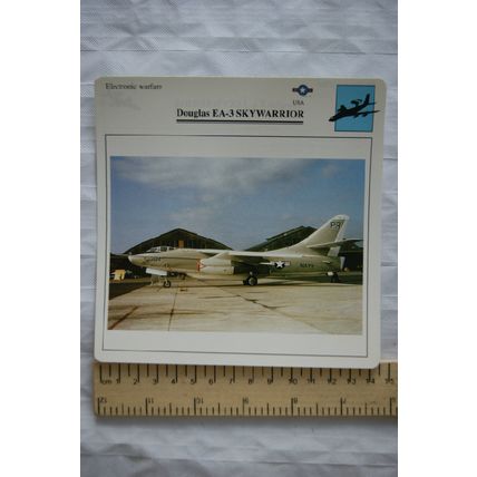 Douglas EA-3 Skywarrior - USA - Electronic Warfare - Collectors Club Card