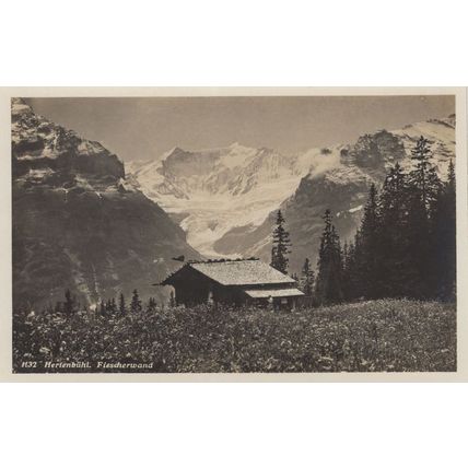 Fiescherwand Hurtenbuhl Swiss Old Postcard