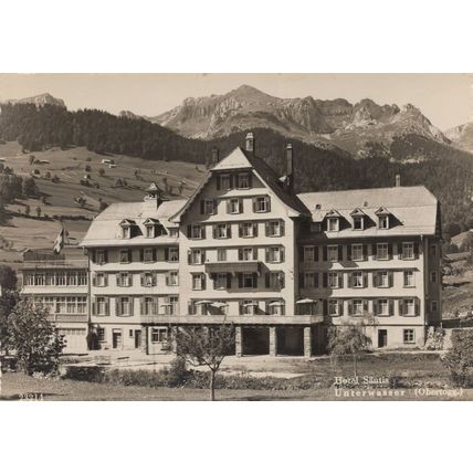 Hotel Santis Unterwasser Real Photo Switzerland Postcard